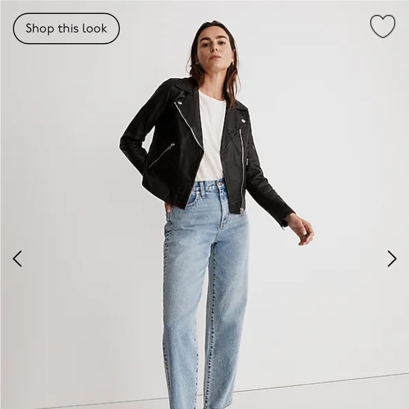 Madewell Washed Leather Motorcycle Jacket - Picture 4 of 4